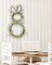 Easter Bunny Spring Wreath with Egg, Twig and Berries Green Rabbit Easter Wreath for Front Door Decorations Home Farmhouse Outdoor Indoor Wall Mantel Window